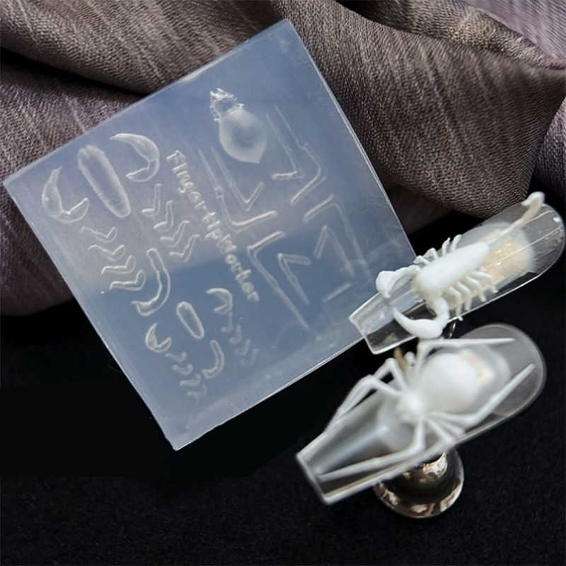 3D Spider Scorpion Silicone Na - огляд і ціна Nail Stamping Plate