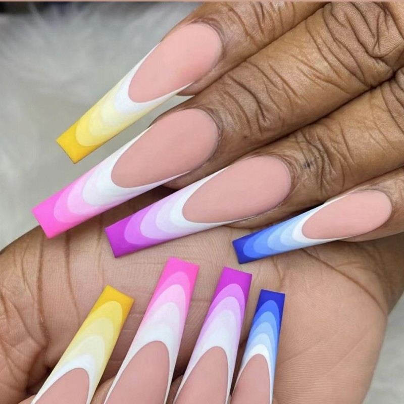 Short Medium fake nails for wo - огляд і ціна Nail Art Y2K
