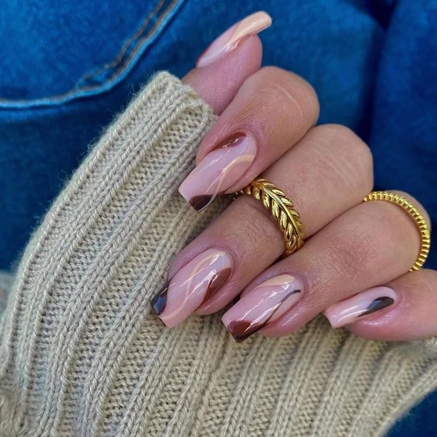 Short Medium fake nails for wo - огляд і ціна Nail Art Y2K