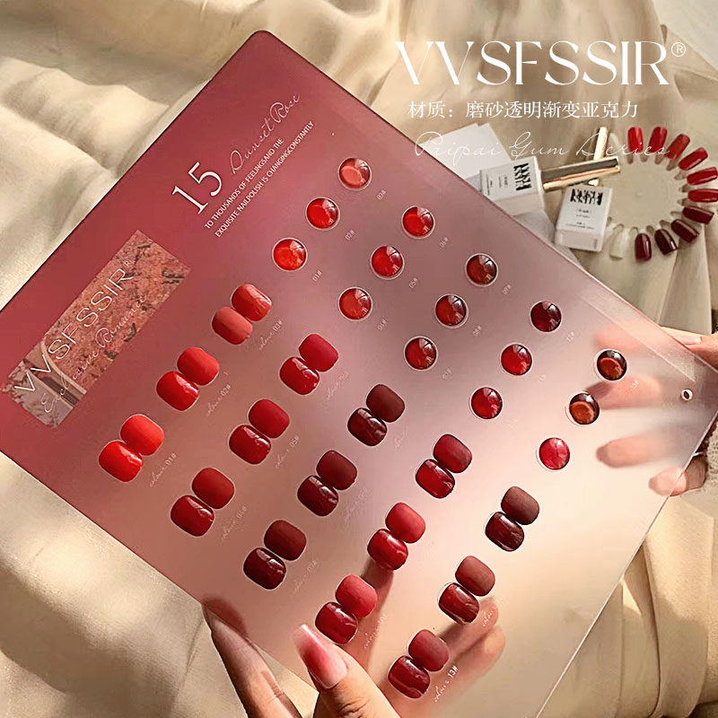 VVSFSSIR Nail 15 Colors Red Ge - огляд і ціна Nail Art Red Cherry