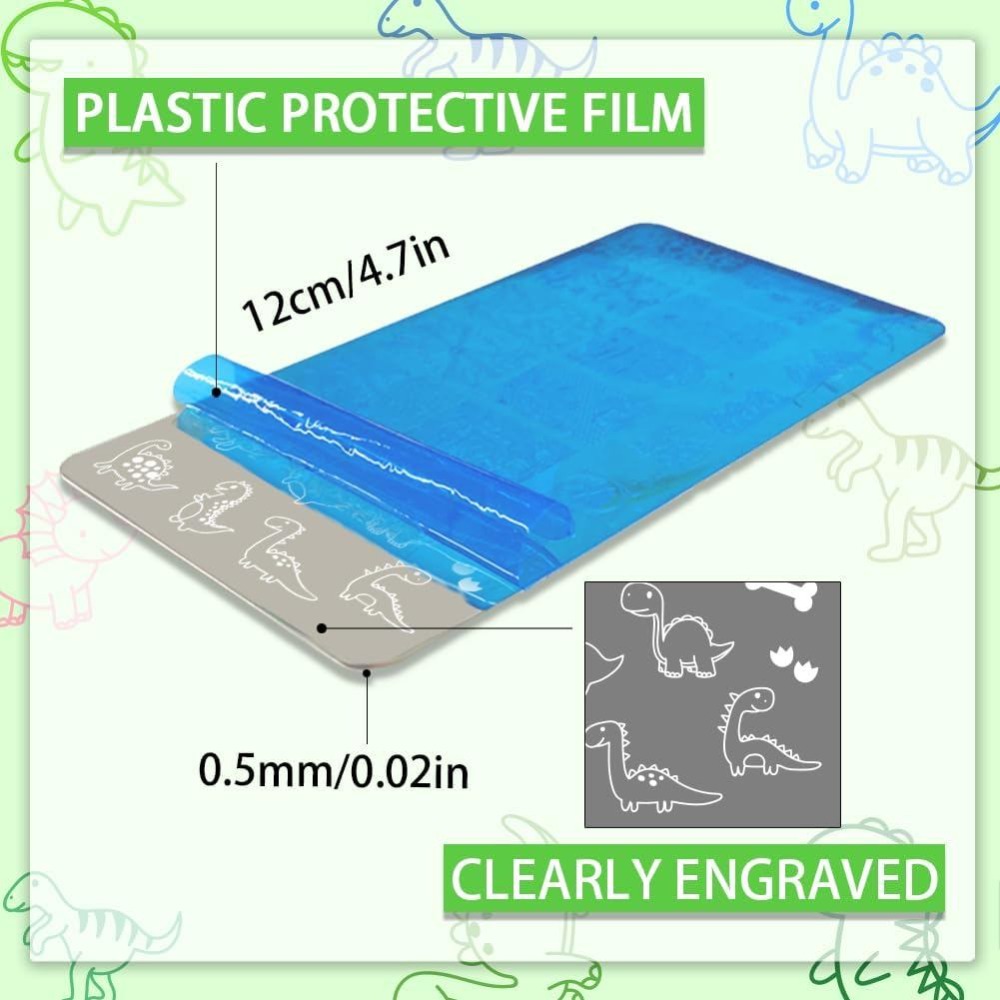 3pcs Dinosaur Nail Stamping Pl - огляд і ціна Nail Stamping Plate