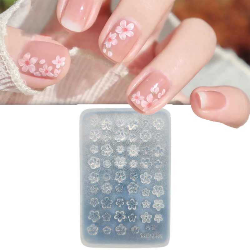 Pcs Silicone Nail Art Mold Flo - огляд і ціна Nail Stamping Plate
