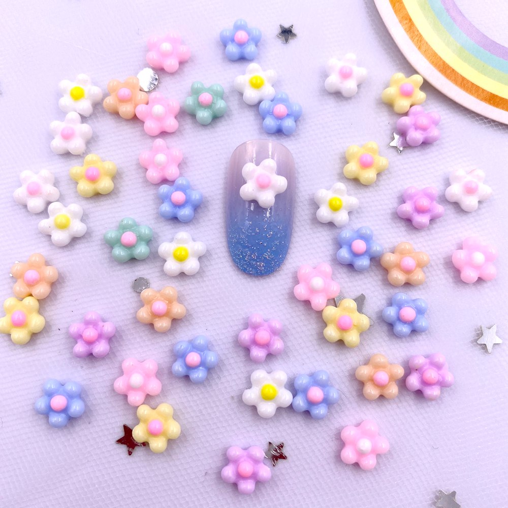 100Pcs 8mm Resin 3D Colorful K - огляд і ціна Nail Art Xmas