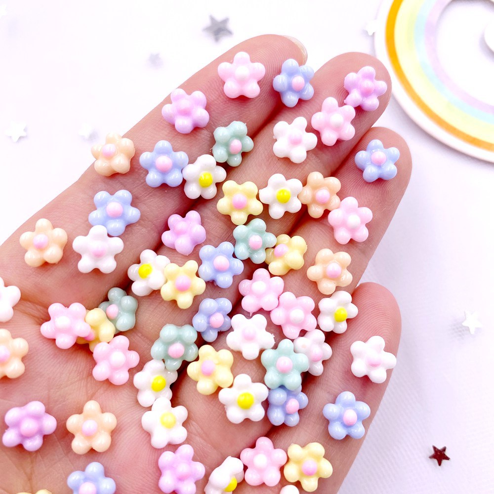 100Pcs 8mm Resin 3D Colorful K - огляд і ціна Nail Art Xmas