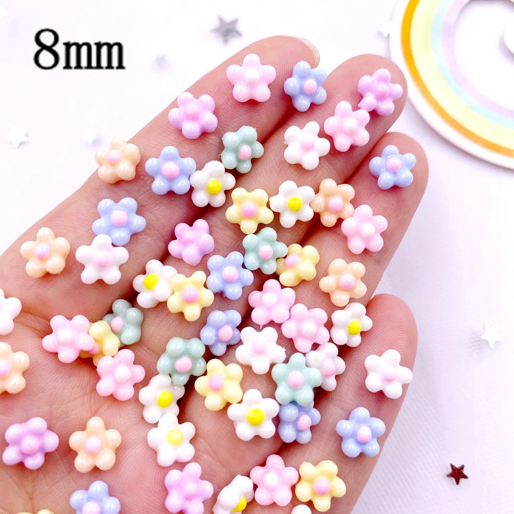 100Pcs 8mm Resin 3D Colorful K - огляд і ціна Nail Art Xmas