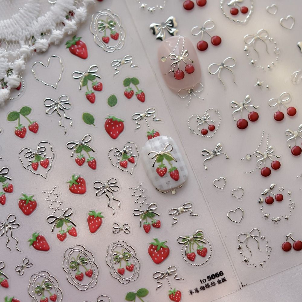 Lovely 5D Nail Art Stickers Bo - огляд і ціна Nail Art Red Cherry