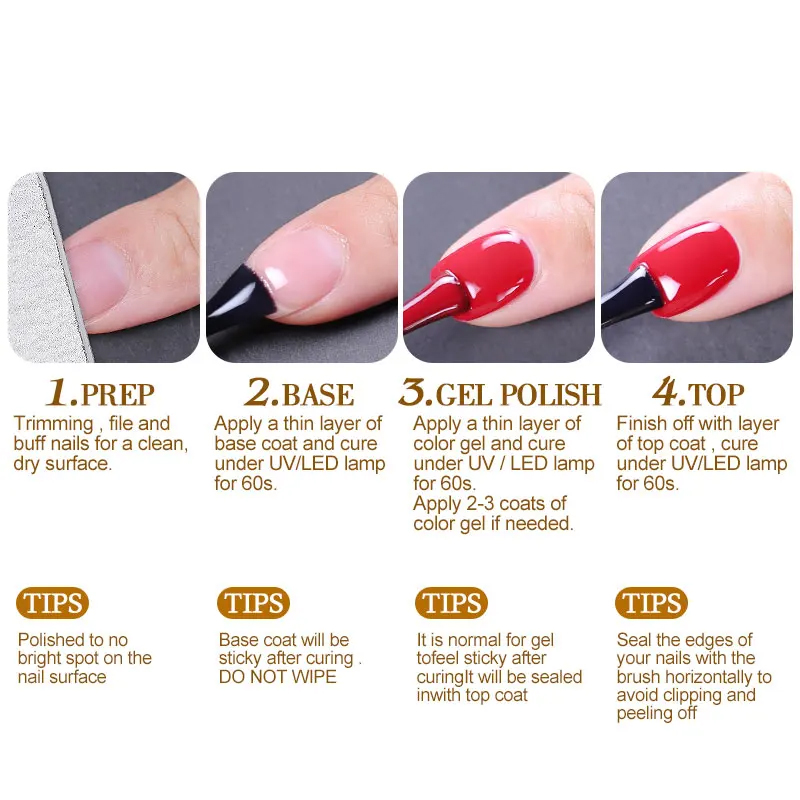 Clou Beaute Classic Red Gel Na - огляд і ціна Nail Art Red Cherry