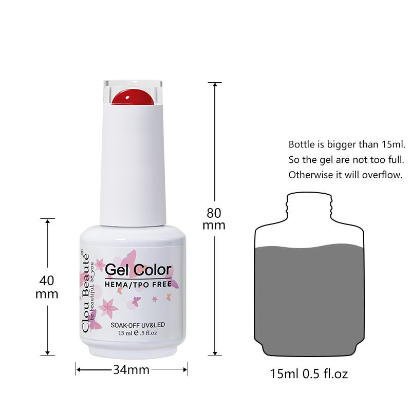 Clou Beaute Classic Red Gel Na - огляд і ціна Nail Art Red Cherry